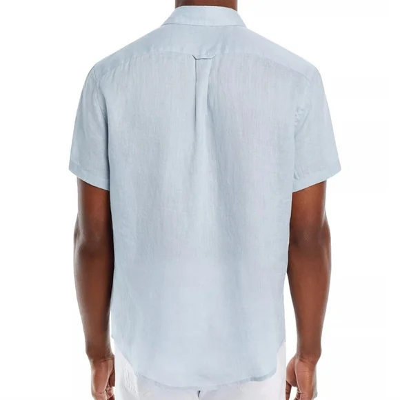 Bloomingdale's Men's Store 100% Short Sleeve Linen Shirt. Size XL. NWT $88 - Picture 2 of 10